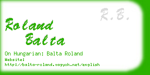 roland balta business card